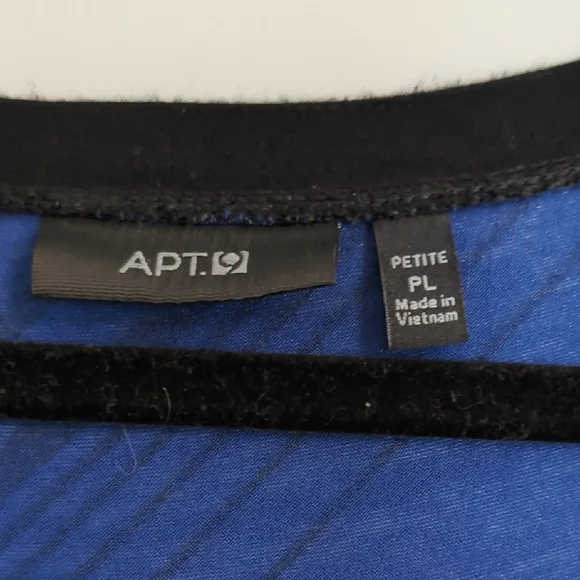 Apt. 9 Blue and Black Patterned Maxi Dress - Picture 2 of 4